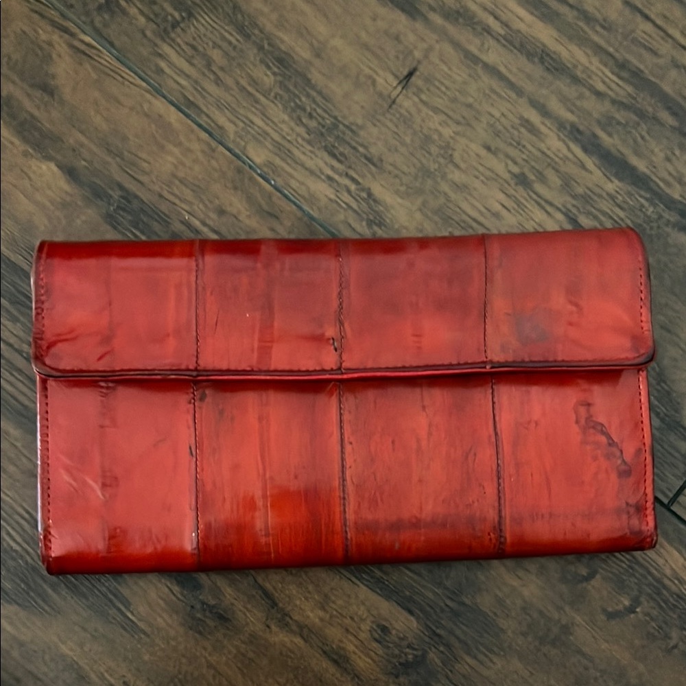 Red Clutch Wallet